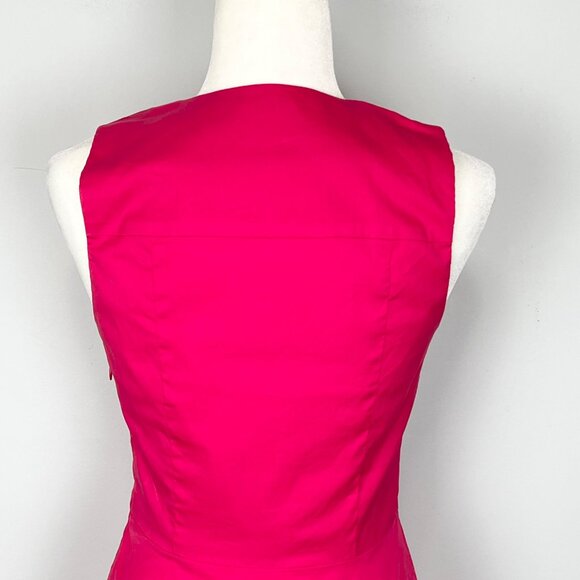 Theory Womens Etiara Impeccable Pink Sleeveless Dress A Line Pockets size 2 - Picture 6 of 11